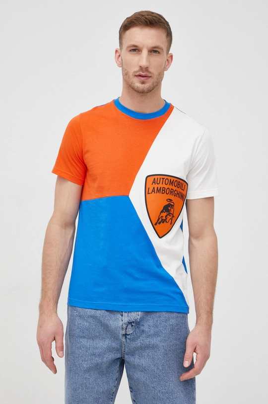 kék Lamborghini t-shirt Férfi