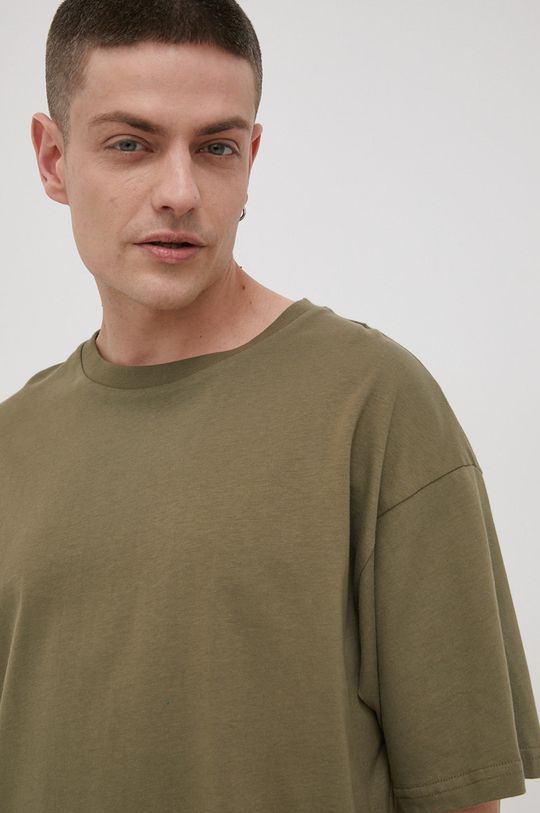 oliwkowy OCAY T-shirt bawełniany