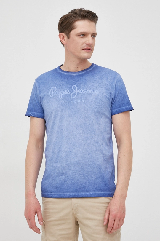 granatowy Pepe Jeans t-shirt bawełniany WEST SIR NEW N