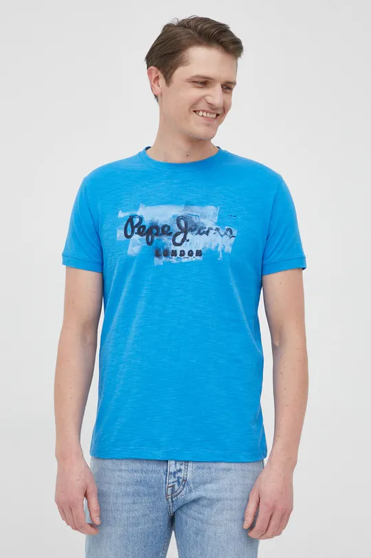 Bavlnené tričko Pepe Jeans Golders N modrá