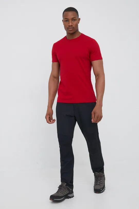Βαμβακερό μπλουζάκι 4F κόκκινο