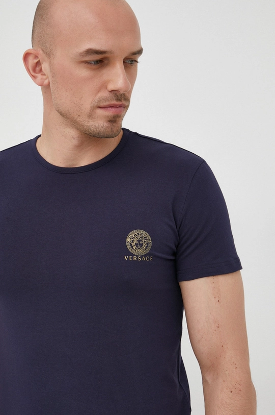 mornarsko modra T-shirt Versace Moški