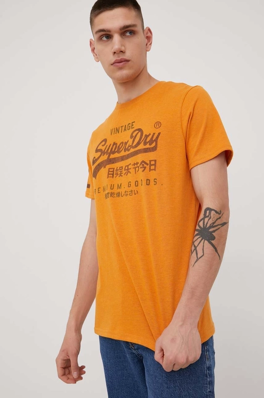 Superdry t-shirt żółty