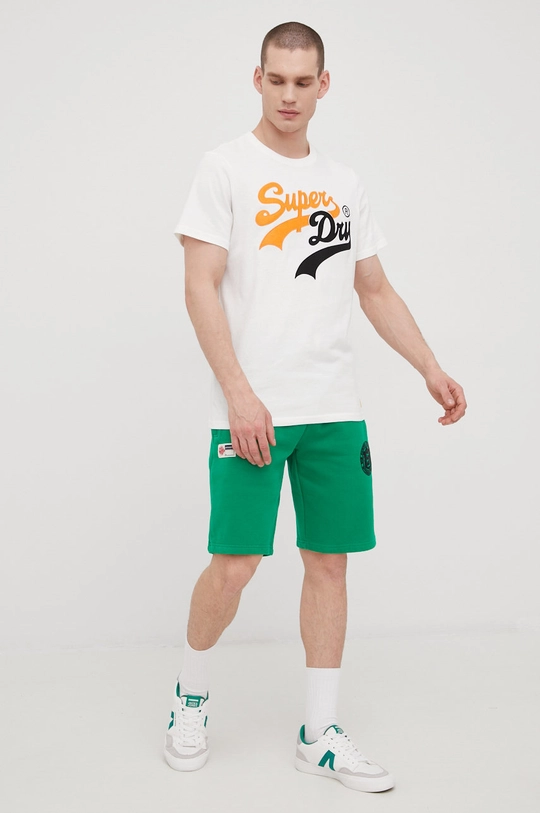 Superdry t-shirt bawełniany biały