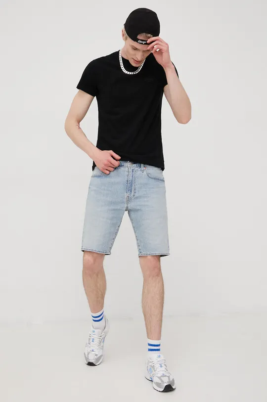 Superdry t-shirt bawełniany (3-pack) czarny