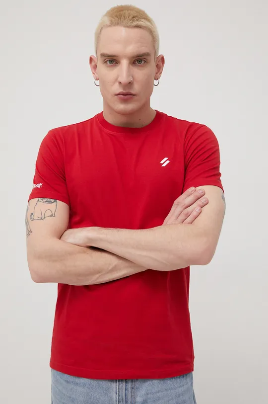 червоний Бавовняна футболка Superdry