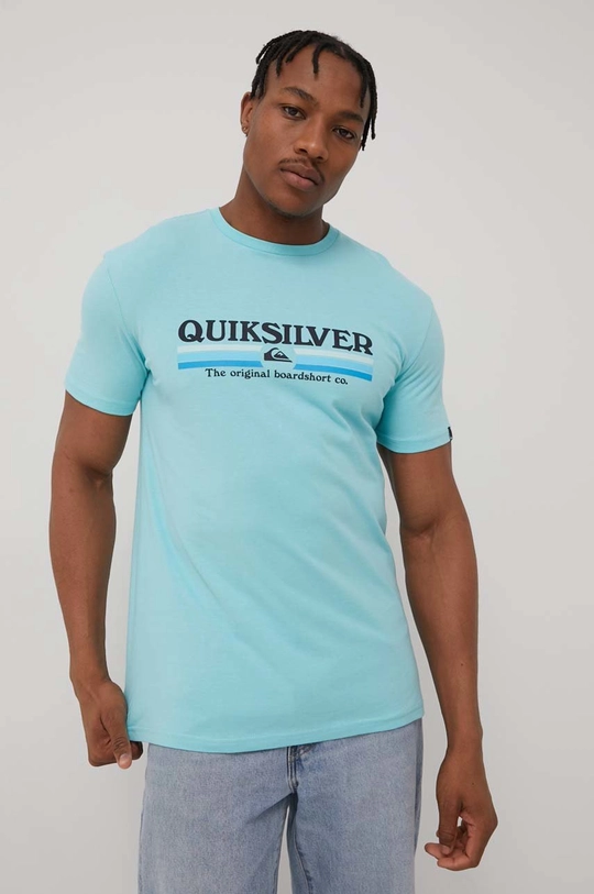 Quiksilver t-shirt bawełniany niebieski