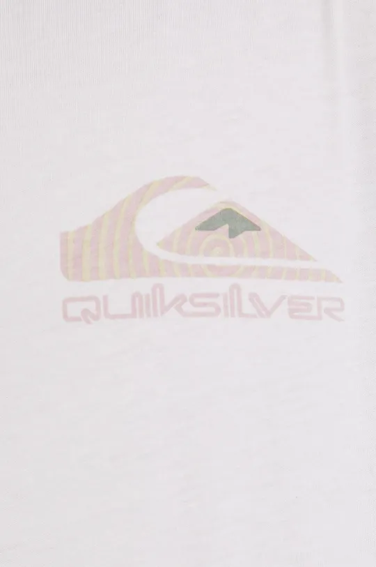 λευκό Βαμβακερό μπλουζάκι Quiksilver
