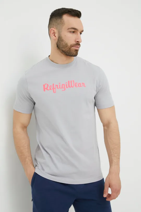 Βαμβακερό μπλουζάκι RefrigiWear γκρί
