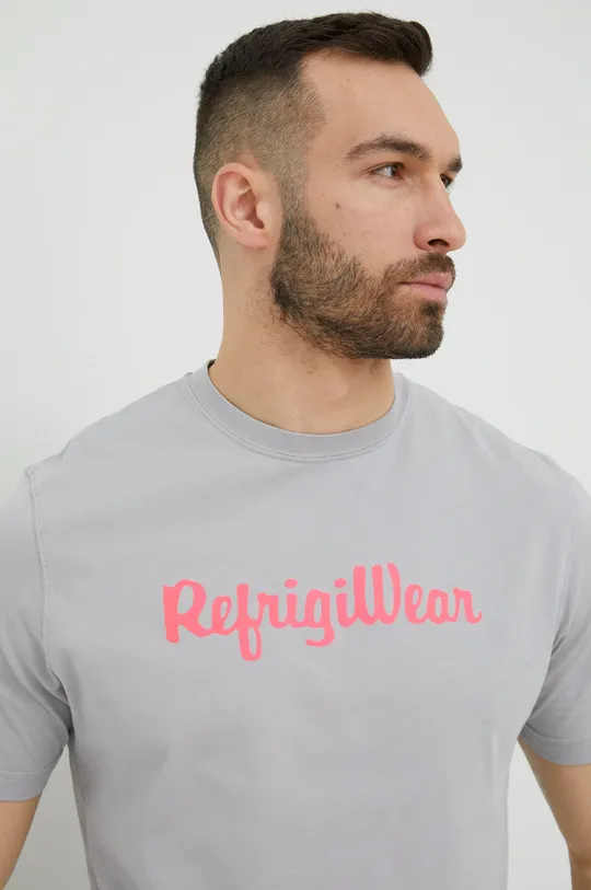 γκρί Βαμβακερό μπλουζάκι RefrigiWear