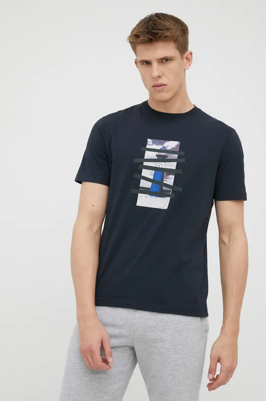 mornarsko modra Bombažen t-shirt RefrigiWear Moški