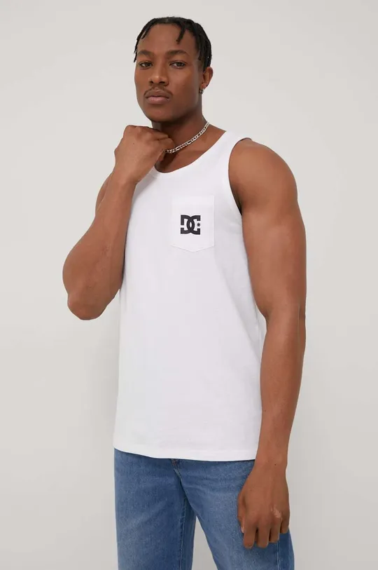 λευκό Βαμβακερό μπλουζάκι Dc
