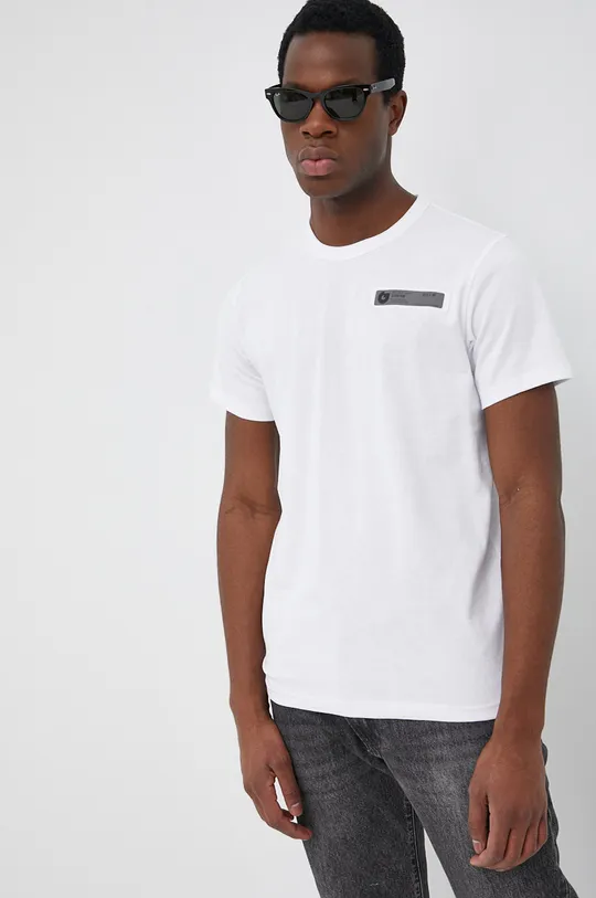biały G-Star Raw t-shirt bawełniany D21332.C336