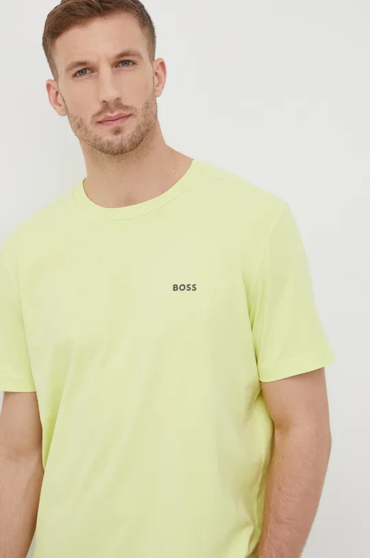 zielony BOSS t-shirt BOSS ATHLEISURE 50469057 Męski