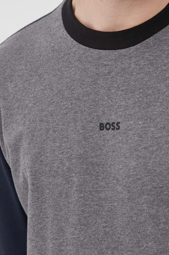Bavlnené tričko s dlhým rukávom Boss Boss Casual