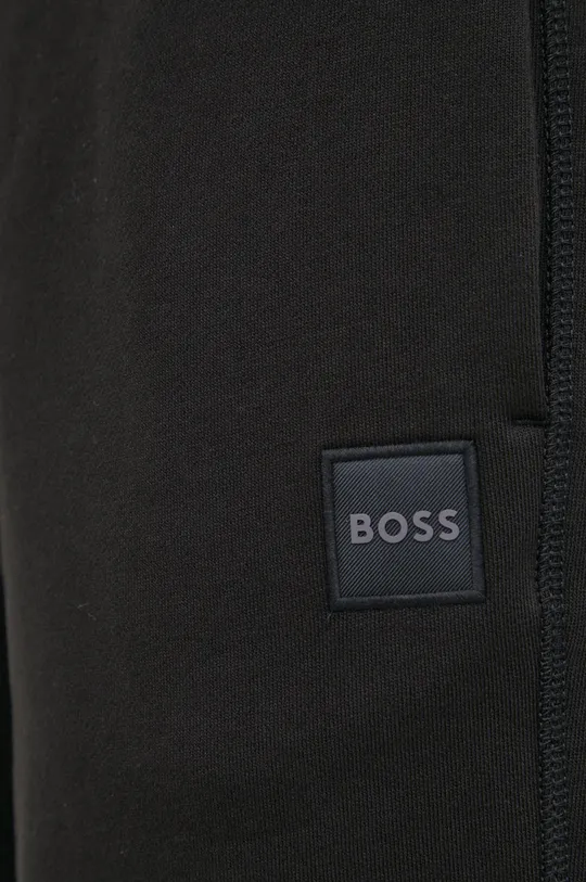 чёрный Хлопковые шорты BOSS Boss Casual