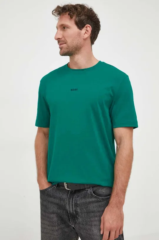 πράσινο Μπλουζάκι BOSS BOSS ORANGE Ανδρικά
