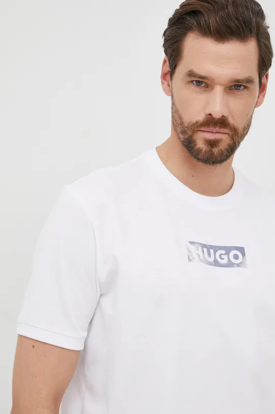 λευκό Μπλουζάκι HUGO Hugo X Alexey Kondakov Collab