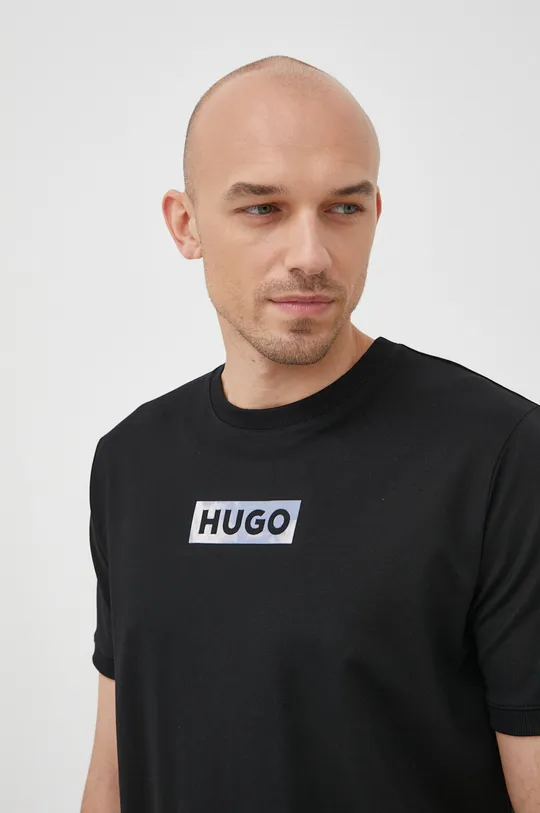 μαύρο Μπλουζάκι HUGO Hugo X Alexey Kondakov Collab