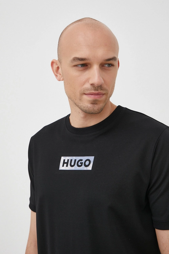 čierna Tričko HUGO Hugo X Alexey Kondakov Collab