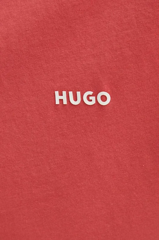 κόκκινο Βαμβακερό μπλουζάκι HUGO