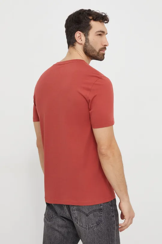 Bombažna kratka majica HUGO rdeča