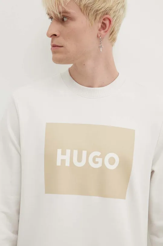 beżowy HUGO bluza bawełniana