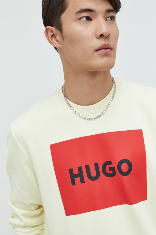 żółty Hugo bluza bawełniana 50467944
