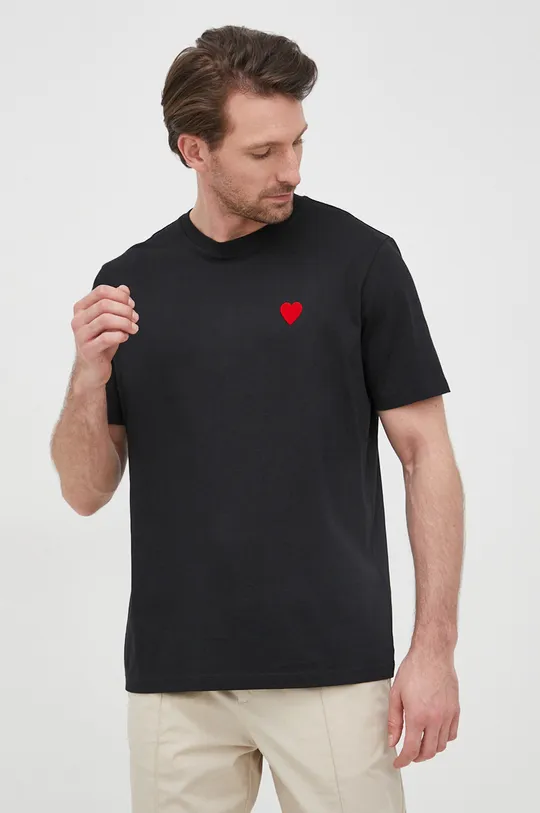 Βαμβακερό μπλουζάκι HUGO  Κύριο υλικό: 100% Βαμβάκι Πλέξη Λαστιχο: 96% Βαμβάκι, 4% Σπαντέξ