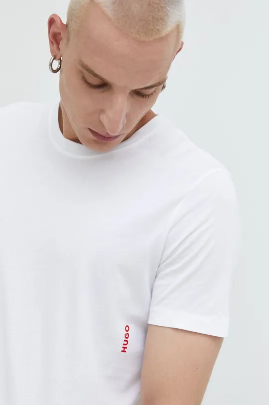 bijela Pamučna majica HUGO 2-pack Muški