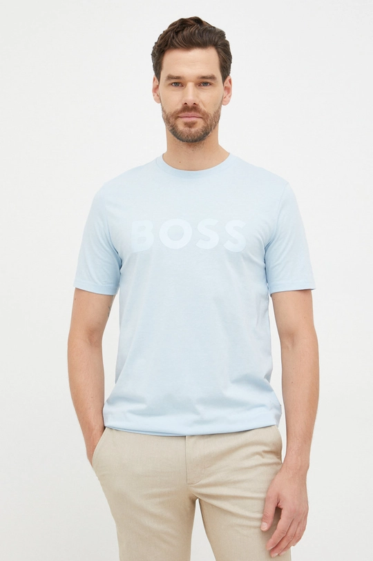 niebieski Boss t-shirt 50467075