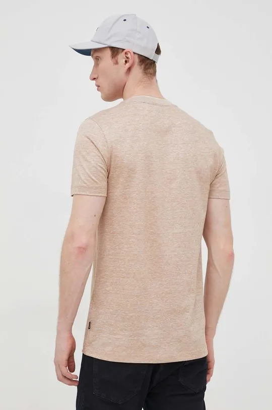 Ľanové tričko BOSS  Základná látka: 50% Bavlna, 50% Ľan Elastická manžeta: 100% Bavlna