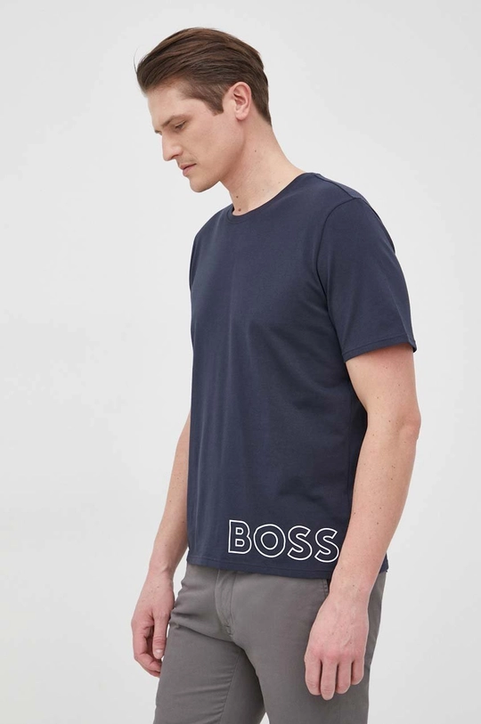 mornarsko modra BOSS T-shirt Moški