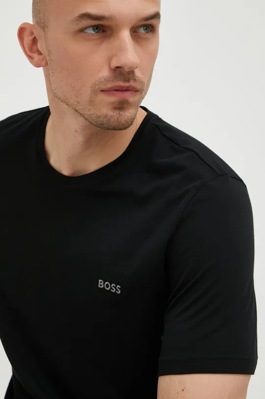 czarny BOSS t-shirt piżamowy 50469550 Męski