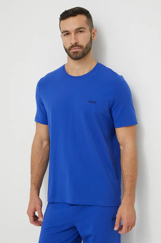 niebieski BOSS t-shirt Męski