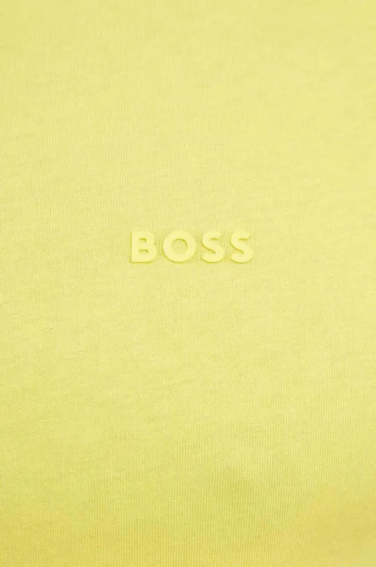 жёлтый Хлопковая футболка BOSS