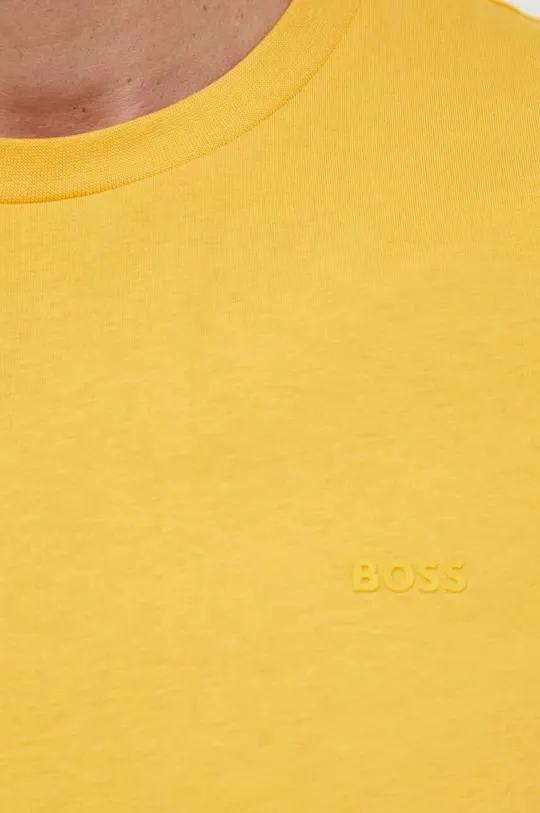 Bombažna kratka majica BOSS Moški