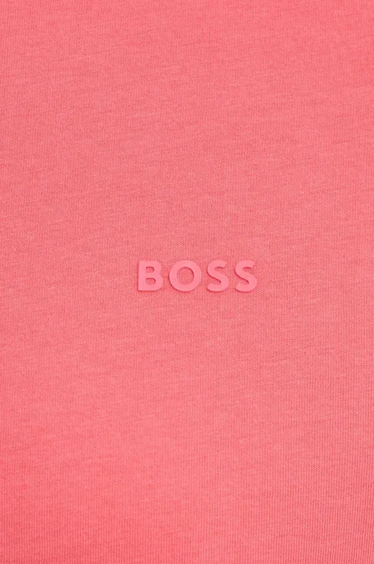 розовый Хлопковая футболка BOSS