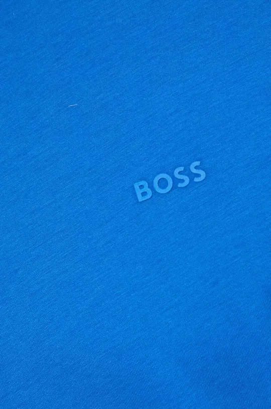 turkusowy BOSS t-shirt bawełniany