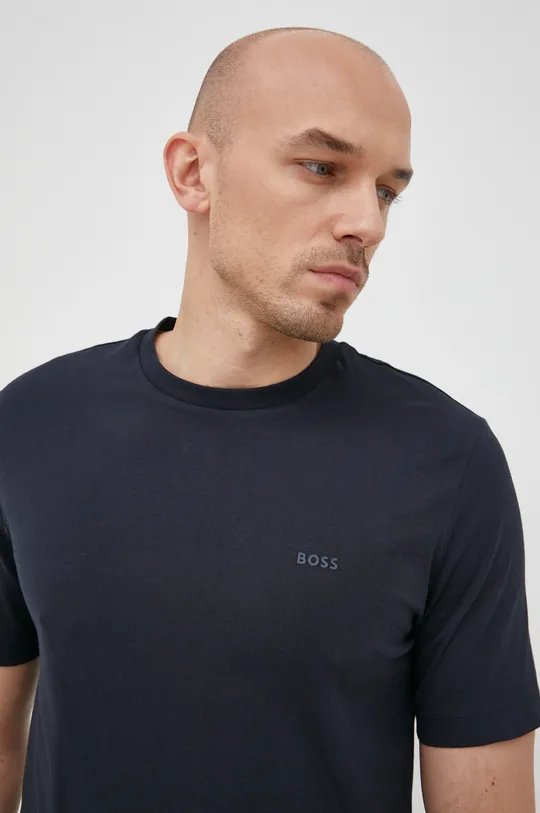 blu navy BOSS t-shirt in cotone
