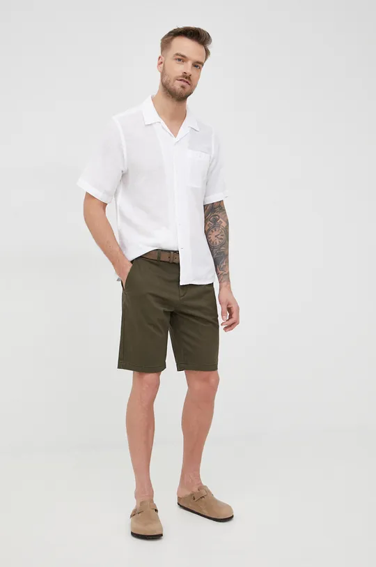 Ľanová košeľa Calvin Klein  60 % Ľan, 40 % Bavlna