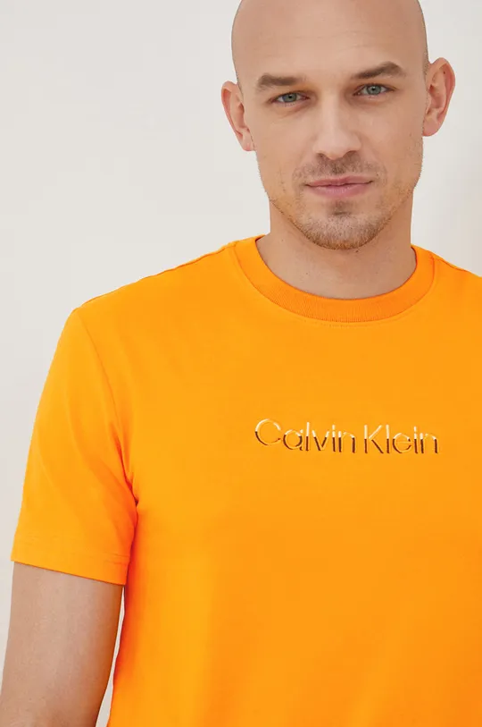 πορτοκαλί Μπλουζάκι Calvin Klein