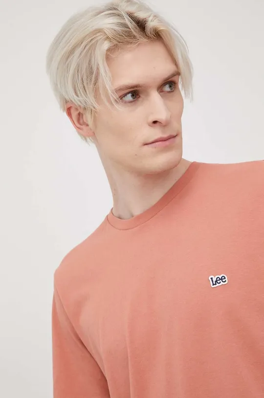pomarańczowy Lee t-shirt bawełniany Męski