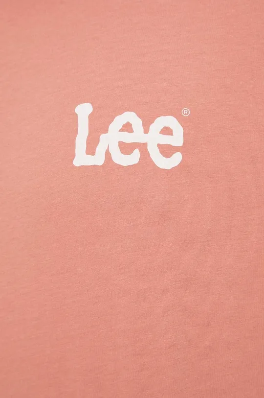 πορτοκαλί Βαμβακερό μπλουζάκι Lee