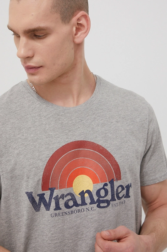 szary Wrangler t-shirt