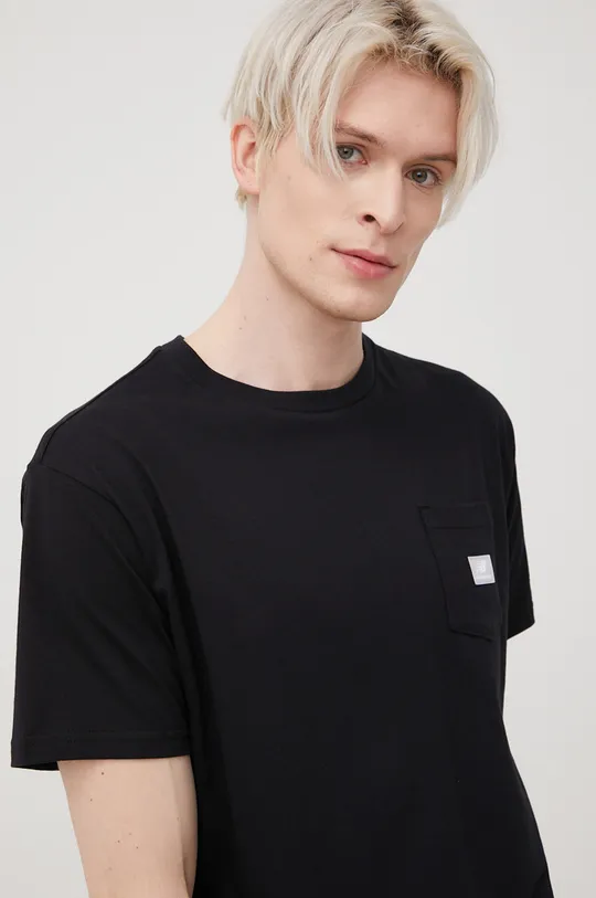 čierna Bavlnené tričko New Balance