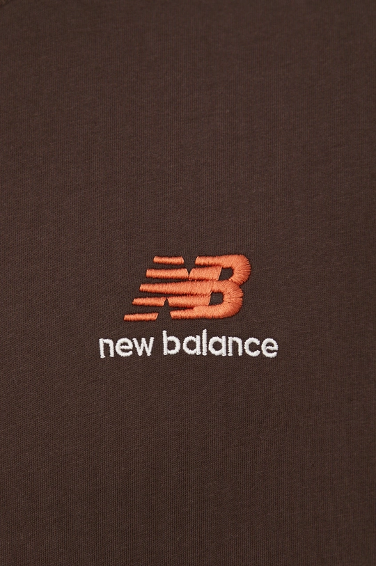 brązowy New Balance t-shirt bawełniany UT21503RHE