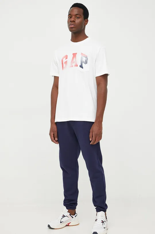 GAP t-shirt bawełniany biały