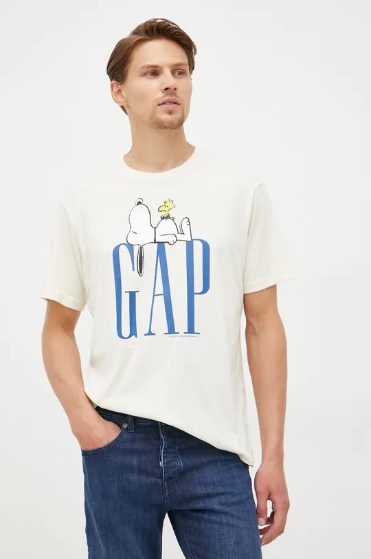 beżowy GAP t-shirt