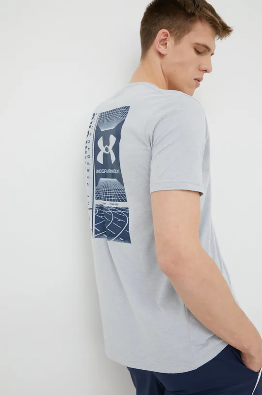 γκρί Μπλουζάκι προπόνησης Under Armour Barcode Ανδρικά